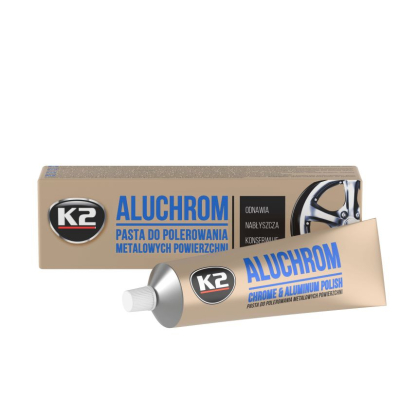 K2 ALUCHROM – Pastă de Lustruit și Protejat Crom, Aluminiu și Metale Prețioase
