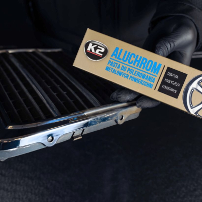 K2 ALUCHROM – Pastă de Lustruit și Protejat Crom, Aluminiu și Metale Prețioase