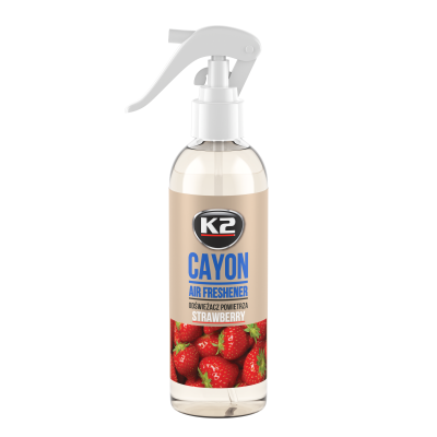 K2 DEOCAR 250ML STRAWBERRY, Odorizant cu aroma intensă