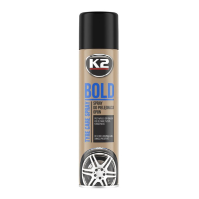 K2 Bold Tire Shine – Luciu și Protecție pentru Anvelope, Efect Negru Intens