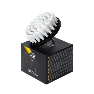 K2 Brill – Perie de Găurit pentru Curățarea Tapițeriei și Covorașelor Auto, Ø10cm
