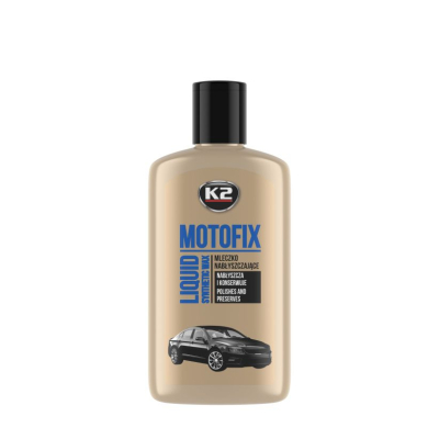 K2 Motofix – Ceară Lichidă Premium cu Ceruri Sintetice, Efect Oglindă, 250ml