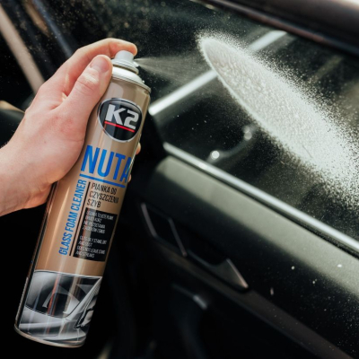 K2 Nuta Spumă – Spumă Curățare Geamuri Auto cu Nanoparticule, Fără Dungi