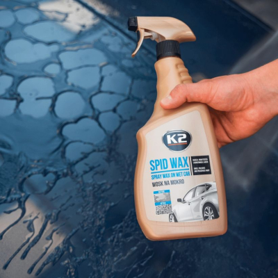 K2 Spid Wax – Ceară Spray cu Uscare, Efect Hidrofob pentru Vopsea