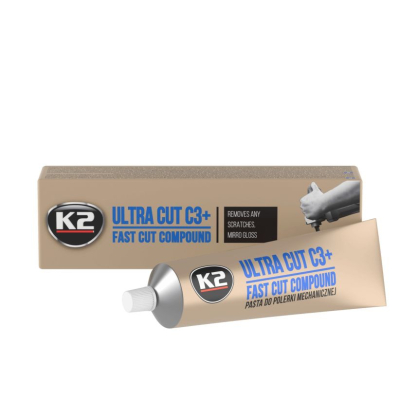 K2 ULTRA CUT C3+ – Pastă de Lustruit Mecanic, Elimină Zgârieturi Profunde și Holograme
